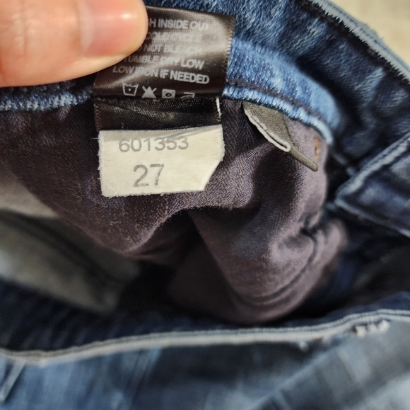 NWT Parker Smith Anti-Fit Straight Leg Folded Hem "Harley" Jeans size 27 - Picture 7 of 7